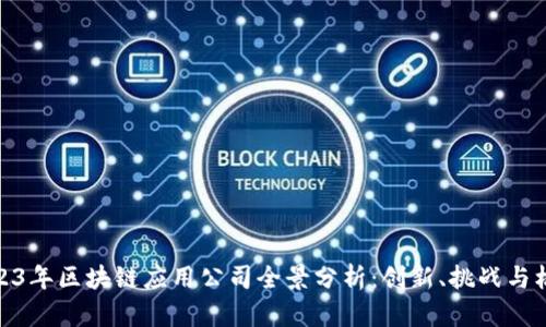 2023年区块链应用公司全景分析：创新、挑战与机遇
