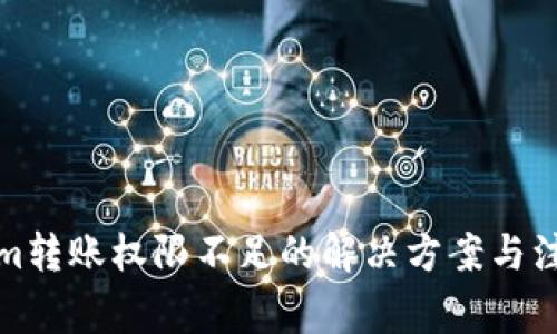 Tokenim转账权限不足的解决方案与注意事项
