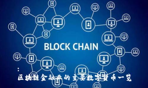 :
区块链金融业的主要数字货币一览