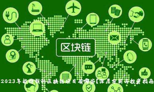 2023年能挣钱的区块链项目有哪些?深层分析与投资指南