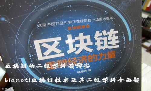 区块链的二级学科有哪些

bianoti区块链技术及其二级学科全面解析
